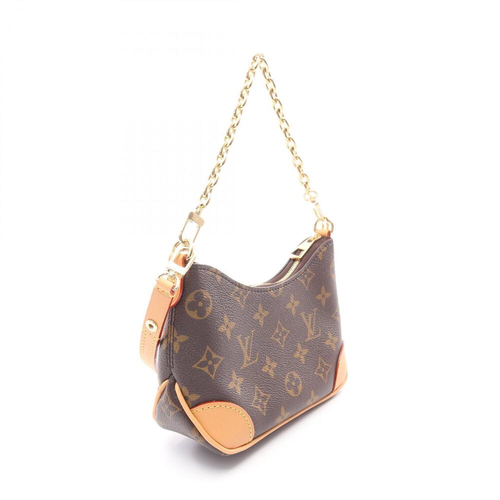 Louis Vuitton brown Boulogne canvas leather Monogram handbag